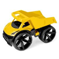 Машинка пластикова гігант Maximus самоскид, 60 см, жовтий Wader 64030