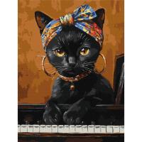 Картина за номерами "Незвична киця" ©art_selena_ua KHO6766, 30х40 см