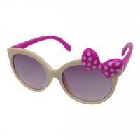 Окуляри сонячні (дитячі) Бантик, кремові MIC 1658