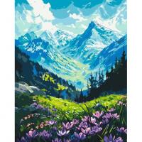 Картина за номерами Підніжжя гір 40х50 см Origami LW3436