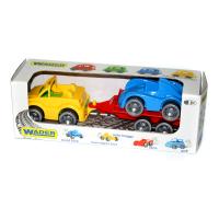 Набір машинок (кабріолет, гоночна машина і причіп) Wader 39542