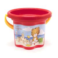 Відро пластикове Квіточка, 1,5 л червоне TIGRES 39628