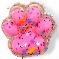 Лапка-антистрес (11 см) таба, прозоро-рожева MIC 712298