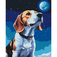 Картина по номерах Місячний бігль 40х50 см Art Craft 11597-AC