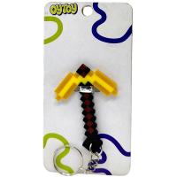 Брелок (3D друк) Minecraft Pickaxe Tool / Кайло Keychain, Золотий OYTOY 1030110