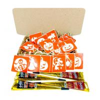 Набір для біо-тату "Хелловін - хна" set-halloween-henna 18 трафаретів 5х5 см