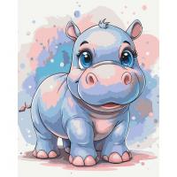 Картина за номерами Мрійливий бегемотик 40x50 см Art Craft 11587-AC