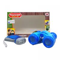 Набір Adventure series: Бінокль + ліхтарик (синій) Wei Jia Li 7916