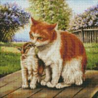 Алмазна мозаїка Материнське тепло  40х40 см Ідейка AMO7651