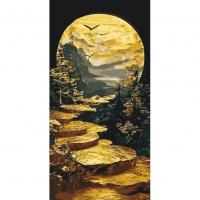 Картина за номерами з фарбами металік Шлях до світанку 40*80 см Origami LW5120