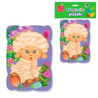 Мʼякі магнітні пазли Овечка, 12 елем. Vladi Toys VT3301-02