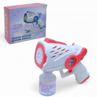 Пістолет з мильними бульбашками, на батарейках (рожевий) MIC 10212