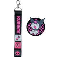 Набір аксесуарів Kuromi: Бейдж + брелок Kite HK24-3010-2