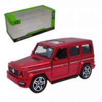Машинка металева Mercedes G-клас із серії Автопром, двері, інерція (бордо) Автопром AP74146
