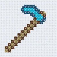 Алмазна мозаїка (міні) Майнкрафт (Minecraft) Мотика, 10х10 см Origami ODM5108