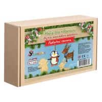 Набір для розпису акриловими фарбами Новорічні іграшки. Олень і пінгвін Умняшка НГ-002/2