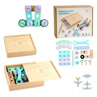 Конструктор, 24 елементи, дерев’яний (викрутка, гайковий ключ, інструкція) MIC C68292