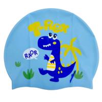 Шапочка для плавання силіконова, у пакеті ДИНОЗАВР (БЛАКИТНА) MIC G26495