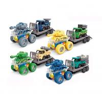 Набір машинок Танк з причепом, інерція, світло, мікс видів MIC YM1108G1