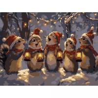 Картина по номерах Хор білок 30х40 см Strateg SS1241