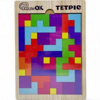 Деревʼяна головоломка Тетріс розмір упаковки 20*29*1 PuzzleOk Арт-70063