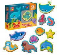 Магніти Мій маленький світ: Морські мешканці, укр Vladi Toys VT3106-27