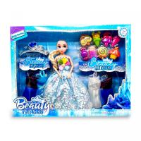 Лялька з гардеробом Холодне серце. Ельза (БЛАКИТНА) MIC MY3208B