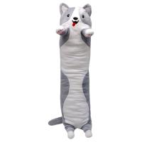 Мʼяка іграшка-gодушка Пес Батон 70 см (СІРИЙ) MIC KA-23-624