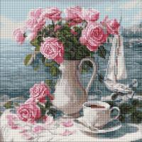 Алмазна мозаїка "Ранкові троянди" AMO8341, 40х40 см