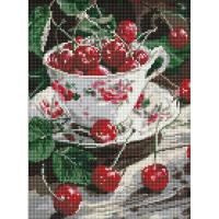 Алмазна мозаїка Вишнева насолода, 30х40 см Ідейка AMO8117