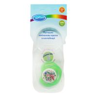 Пустушка силіконова кругла в контейнері 0-6 місяців Lindo А 31/0-6