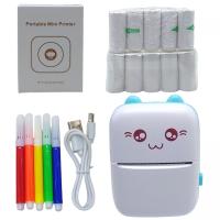 Портативний термопринтер Mini Printer (папір та фломастери в комплекті), блакитний MIC C64257