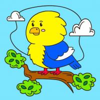 Дитячий набір для розпису Пташка, 25х25 см Riviera Blanca КА-149