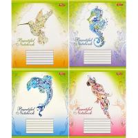 Зошит кольоровий 12 аркушів, лінія (20 штук в упаковці) Мрії Збуваються 2265