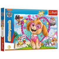 Пазли глітерні Щенячий патруль: Скай, 100 елементів Trefl 14818