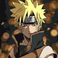 Картина за номерами на ДВП Аніме. Наруто 30х30 см  Art Story AS2035