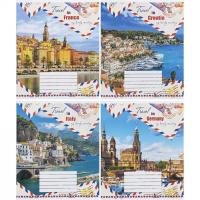 Зошит кольоровий 36 аркушів, клітинка (16 штук в упаковці) Мрії Збуваються 3478