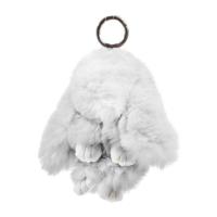 Брелок хутряний Кролик 15 см (білий) MIC MS-24-1217