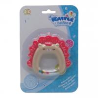 Брязкальце з прорізувачем  Їжачок, червоний Goodway G01/G01