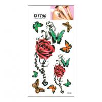 Тимчасове татуювання "Троянди - Метелик Tattoo" 1020-HM1203