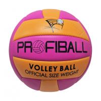 М'яч волейбольний EV-3159(Pink-Orange), діаметр 20,7 см, 18 панелей, 260-280 г