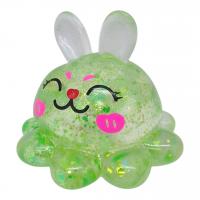 Антистрес жуйка-тягучка Зайка-восьминіг 7 см (зелений) MIC MS-24-11-39