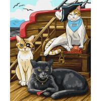 Картина за номерами Пухнасті пірати 40х50 см Ідейка KHO6568