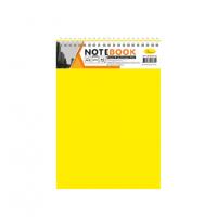 Блокнот А5 В-БП5-40, 40 листів, пружина зверху Жовтий
