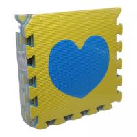Килимок-пазл фомовий Сердечко (9 елем) MIC K1201