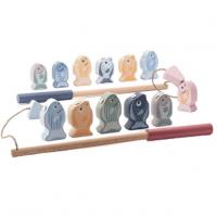 Деревʼяна іграшка Магнітна рибалка з 2-ма вудками Cubika 16037