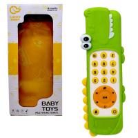 Пульт підсвічування (мелодії, звуки погоди та тварин, цифри, слова, озвучення англійською мовою, регулювання гучності, гумовий чохол) КРОКОДИЛ Lucky Baby LDJ248