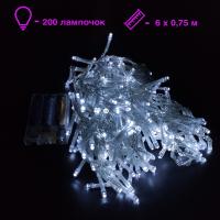 Гірлянда-штора, 600х75 см, 200 лампочок (біле світло) MIC C61484