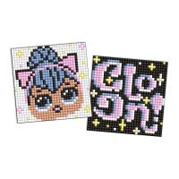 Набір з алмазною мозаїкою на магнітній основі для дітей LOL Surprise! LOL і зірковий напис 9x9см Ідейка AMG1115