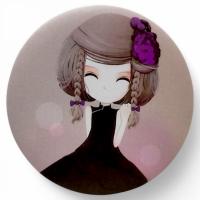 Люстерко кишенькове, двостороннє кругле Лялька MIC H116H11